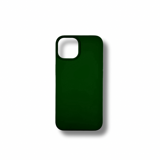 Silikon Case Dunkelgrün für Apple iPhone 14