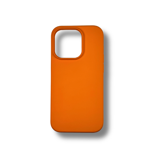 Silikon Case Orange für Apple iPhone 14 Pro